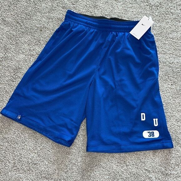 Duke University Blue Devils Lined basketball training athletic football shorts L - Picture 1 of 5